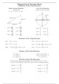 Maths trigonometry imp formuls