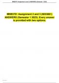 MNB3701 Assignment 2 and 3 (ANSWERS) (Semester 1 2023).