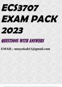 ECS3707 EXAM PACK 2023