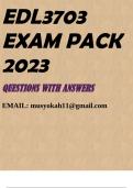 EDL3703 EXAM PACK 2023