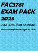 FAC3761 EXAM PACK 2023