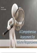 A Comprehensive Assessment For Volume Responsiveness