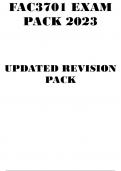 FAC3701 EXAM PACK 2023