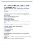 Pre Assessment Signal Captain Career Course Exam 2023