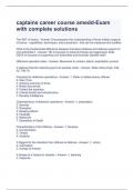 captains career course amedd-Exam with complete solutions