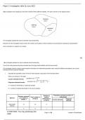 OCR Paper 3 Biology Investigation Skills exam questions with mark scheme