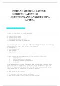 ,  FISDAP > MEDICAL LATEST/ MEDICAL LATEST 160  QUESTIONS AND ANSWERS 100% ACTUAL   