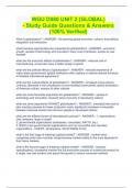 WGU D080 UNIT 2 (GLOBAL) - Study Guide Questions & Answers (100% Verified) 