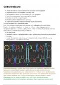 Unit 2 - Cells Cell Membrane