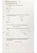 IB CHEMISTRY SL MOLES CALCULATIONS MOCK TEST (marked, w answers)