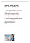 SHINTA R. WIDYA, MD – POST  TEST  ATLS QUESTIONS  2023