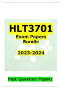 HLT3701 Exam Papers Bundle  2023-2024                 Past Question Papers Contains Questions ONLY