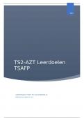 Leerdoelen uitwerking TS-AFP voor TS2AZT tentamen