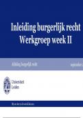 Ondersteuningssheets week 2 burgerlijk recht