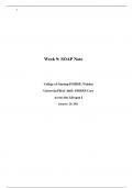 College of Nursing-PMHNP, Walden University PRAC 6665: PMHNP Care Across the Lifespan I 