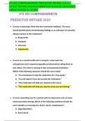 ATI RN COMPREHENSIVE PREDICTOR RETAKE Q & As  LATEST RETAKE EXAMGUARANTEED SUCCESS 2022/2023  HIGHLY RATED A+ SCORE