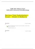 NURS 6501 Midterm Exam NURS-6501N Advanced Pathophysiology