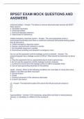 RPSGT EXAM MOCK QUESTIONS AND ANSWERS