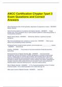 ANCC Certification Chapter 7part 3 Exam Questions and Correct Answers