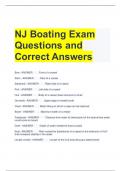 NJ Boating Exam Questions and Correct Answers 