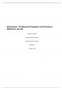 Benchmark - Professional Capstone and Practicum Reflective Journal