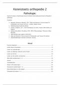 Samenvatting orthopedie 2: pathologie