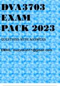 DVA3703 EXAM PACK 2023