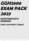 GGH2606 EXAM PACK 2023