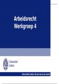 Ondersteuningssheets week 4 Arbeidsrecht