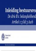 Ondersteuningssheets week 2 deel 3 bestuursrecht 