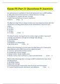 Exam FX Part 3: Questions & Answers