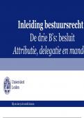 Ondersteuningssheets week 3 deel 6 bestuursrecht 