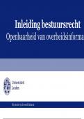 Ondersteuningssheets week 6 deel 2 bestuursrecht