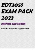 EDT305S EXAM PACK 2023