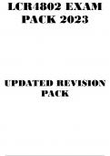 LCR4805 EXAM PACK 2023