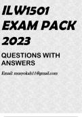 ILW1501 EXAM PACK 2023