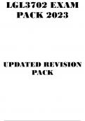 LEV3701 EXAM PACK 2023