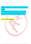 NGN HESI A2 EXIT EXAM 2023-2024 ChamberlainUniversity LATEST EXAM (GUARANTEEDPASS)