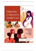 Test Bank for Maternity and Women's Health Care 13th Edition (Lowdermilk, 2023), Chapter 1-37 | All Chapters.