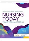 Test Bank - Nursing Today: Transition and Trends 11th Edition by JoAnn Zerwekh, All Chapters | Complete Guide A+