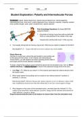 Gizmos Polarity and Intermolecular Forces Lab sheet