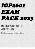 IOP2601 EXAM PACK 2023