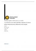 A systematic review about leadership competence for nurses during interprofessional collaboration in the hospital 