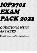 IOP3701 EXAM PACK 2023