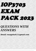 IOP3703 EXAM PACK 2023