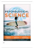 TEST BANK PSYCHOLOGICAL SCIENCE 7TH EDITION BY MICHAEL S. GAZZANIGA | Complete Guide A+