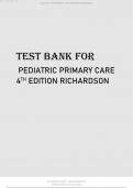 TEST BANK FOR PEDIATRIC PRIMARY CARE 4TH EDITION RICHARDSON.pdf