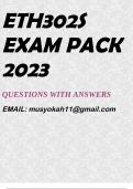 ETH302S EXAM PACK 2023