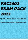 FAC2602 EXAM PACK 2023