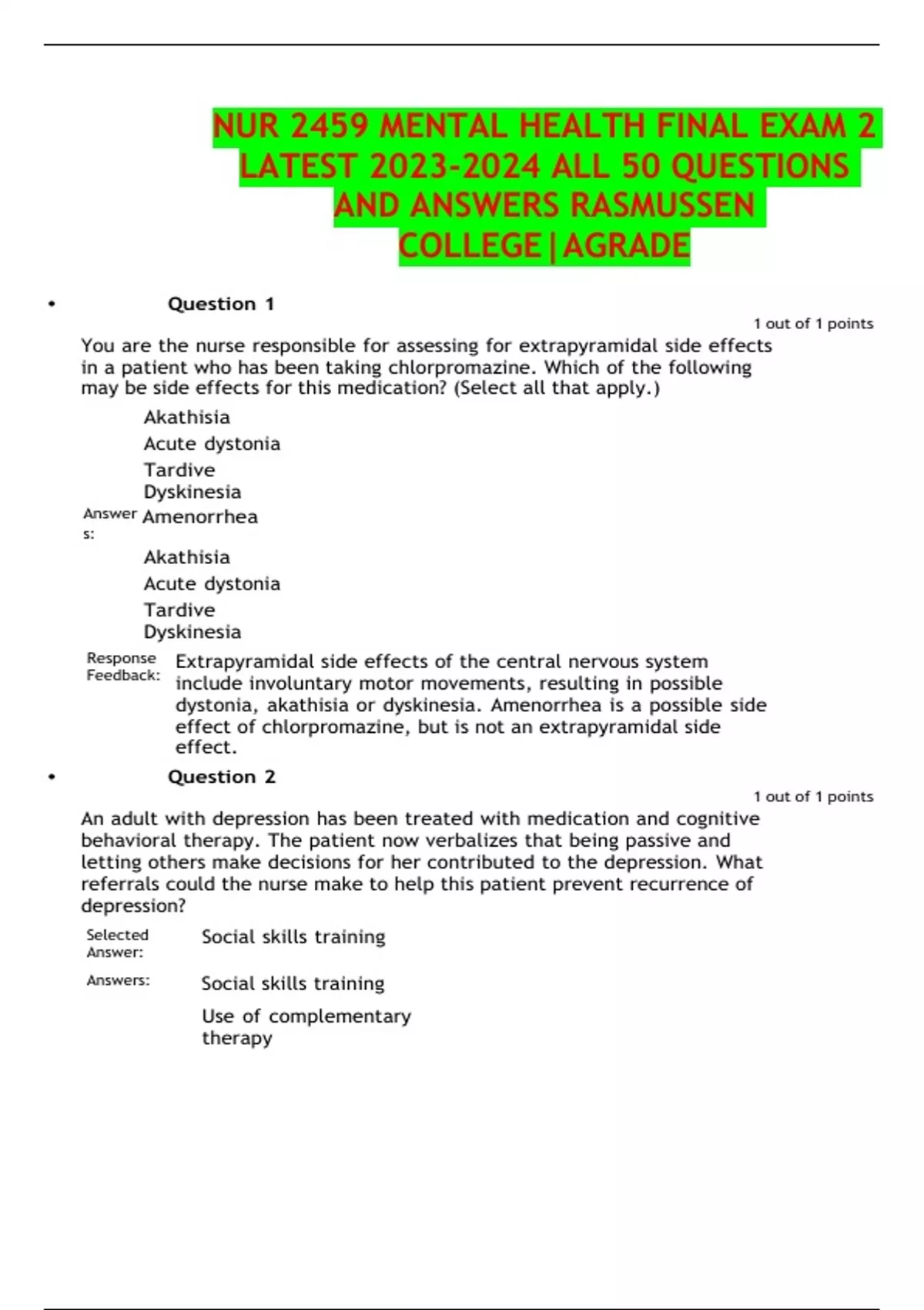 NUR 2459 MENTAL HEALTH FINAL EXAM 2 LATEST ALL 50 QUESTIONS AND ANSWERS   6499c88fa1c08 2967072 1200 1700.webp